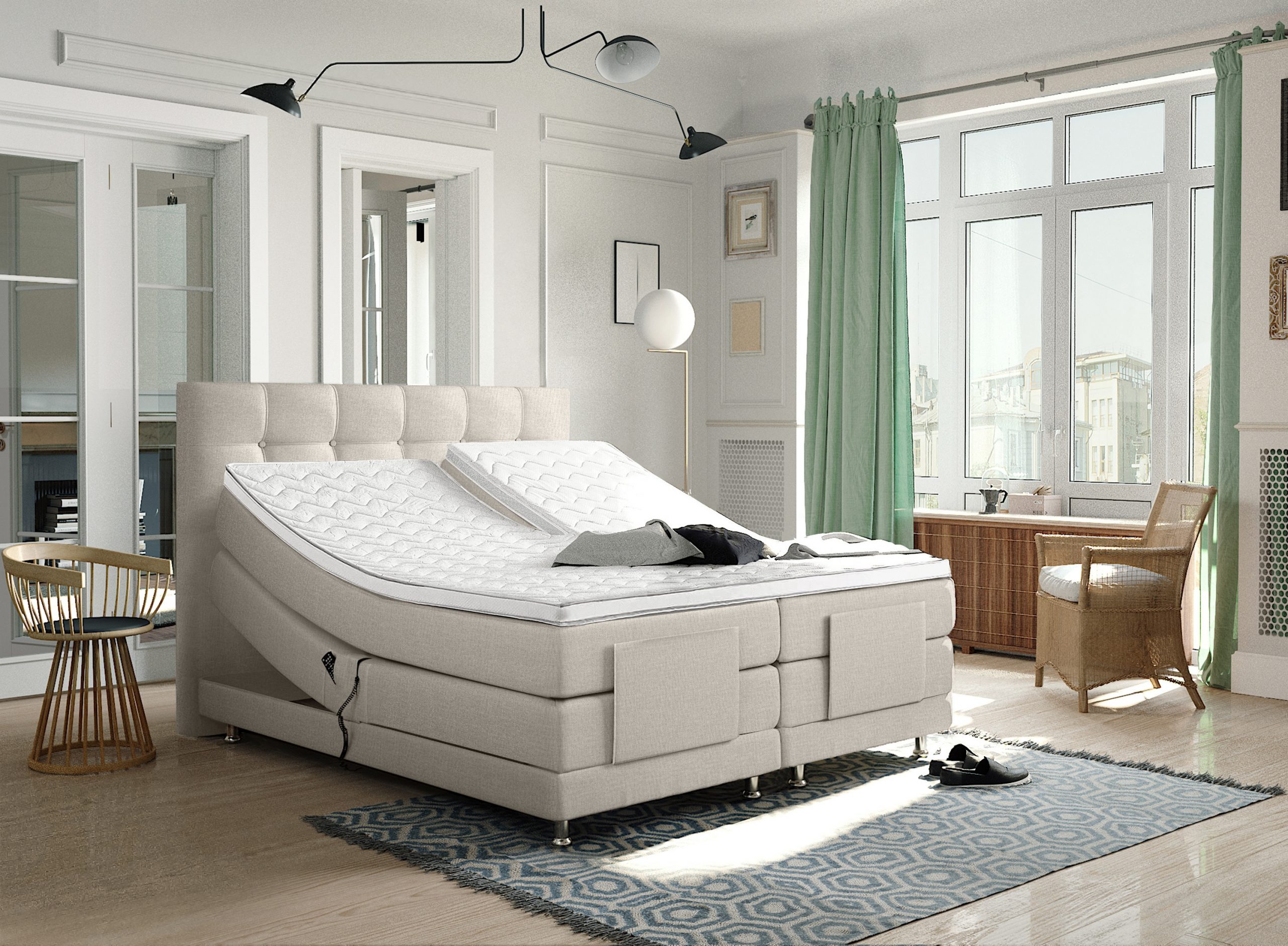 Subsidie Spin ontwikkelen Elektrische boxspring Emma -160 x 200 cm- BEIGE – OutletVL | Altijd de  laagste prijs!